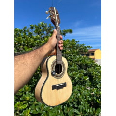 Cavaquinho Meio a meio Faia e jacarandá Ferreira Luthier - PRONTA ENTREGA
